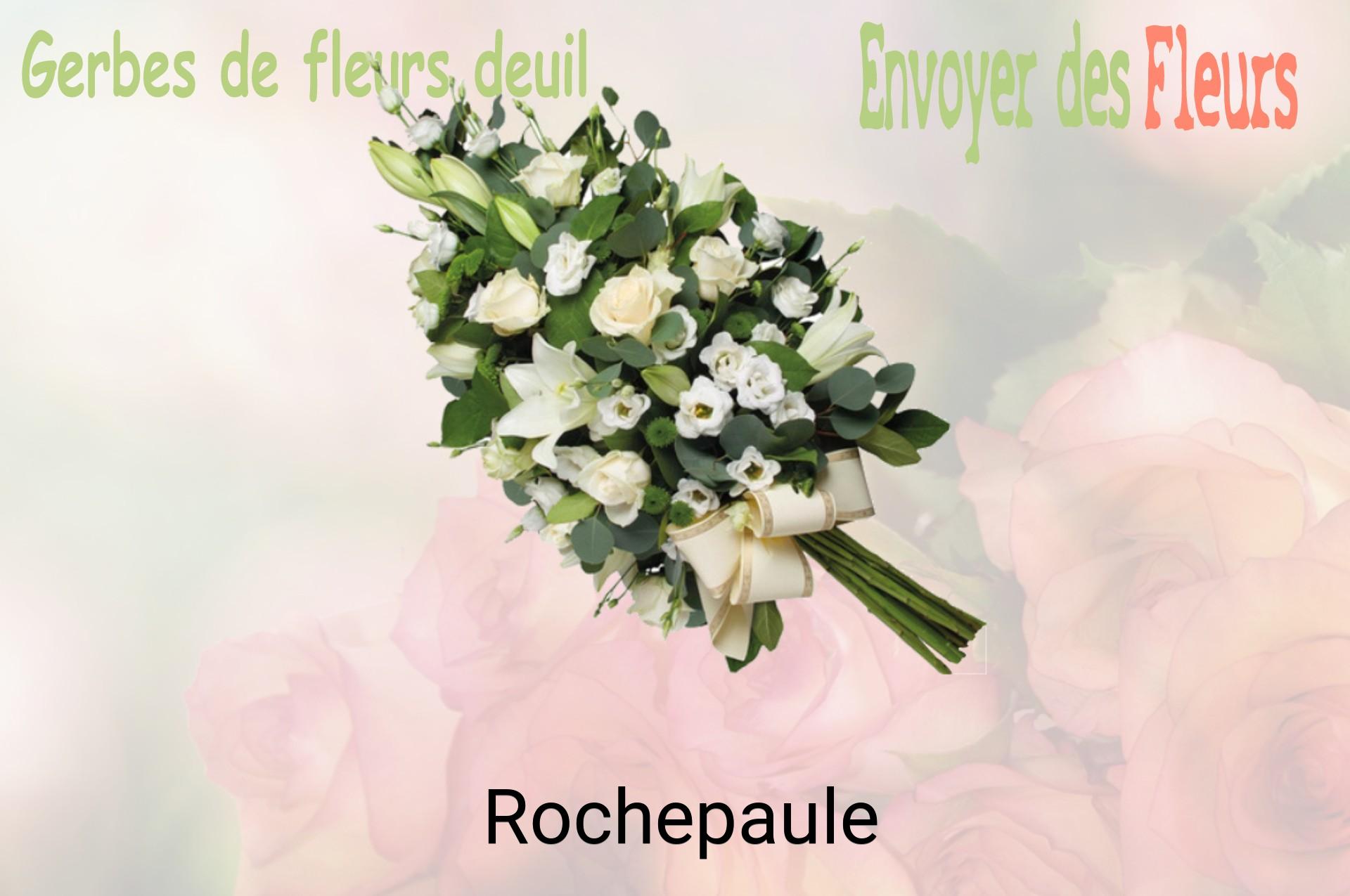 Gerbe de fleurs de deuil livrée à Rochepaule